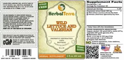 Label for Wild Lettuce and Valerian Sugar Free