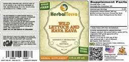 Label for Wild Lettuce and Kava Kava Sugar Free
