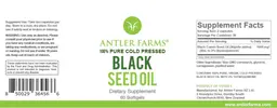 Label for Black Seed Oil