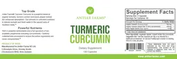 Label for Turmeric Curcumin