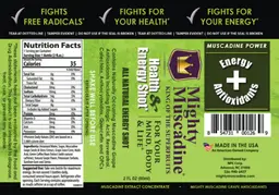 Label for Health & Energy Shot