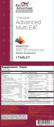 Label for Chewable Advanced Multi EA Mixed Fruit