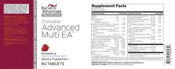Label for Chewable Advanced Multi EA Starwberry