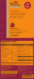 Label for Chewable Advanced Multi EA Strawberry