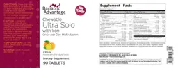 Label for Chewable Ultra Solo with Iron Citrus