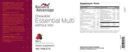 Label for Chewable Essential Multi without Iron Berry