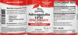 Label for Ashwagandha EP35 Extra Strength
