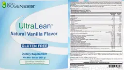 Label for UltraLean Vanilla Flavor