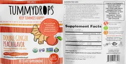 Label for Tummydrops Double Ginger Peach