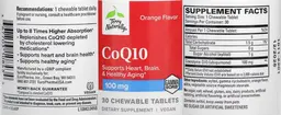 Label for CoQ10 100 mg Orange Flavor