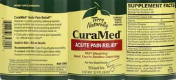 Label for CuraMed Acute Pain Relief