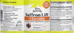 Label for Saffron Lift + Curcumin