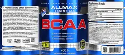 Label for BCAA Unflavored
