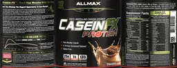 Label for CASEINFX Protein Chocolate