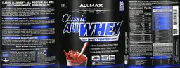 Label for Classic ALLWHEY Chocolate