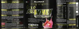 Label for GOLD ALLWHEY Strawberry
