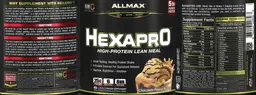 Label for HEXAPRO Chocolate Peanut Butter