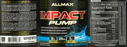 Label for Impact Pump Blue Raspberry