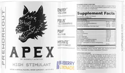 Label for Apex Blueberry Lemonade