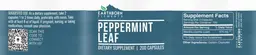 Label for Peppermint Leaf
