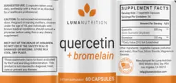 Label for Quercetin + Bromelain
