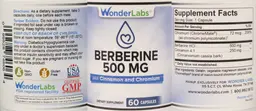 Label for Berberine 500 mg