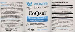 Label for CoQsol 60 mg