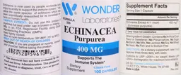 Label for Echinacea Purpurea 400 mg