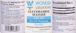 Label for Glucosamine Sulfate 1550 mg Powder