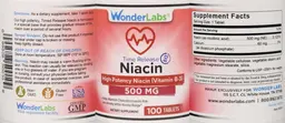 Label for Niacin Time Release 500 mg