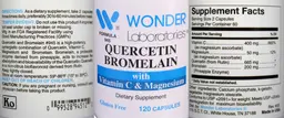 Label for Quercetin Bromelain