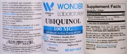 Label for Ubiquinol 100 mg
