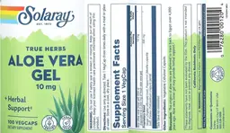 Label for Aloe Vera Gel 10 mg