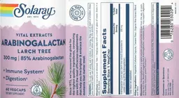 Label for Arabinogalactan Larch Tree 300 mg