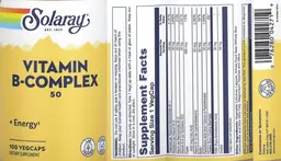 Label for Vitamin B-Complex 50 mg