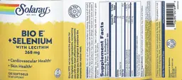 Label for Bio E 268 mg + Selenium