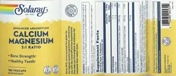 Label for Calcium Magnesium 2:1 Ratio