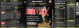Label for ISOFLEX Chocolate Peanut Butter