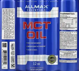 Label for MCT Oil