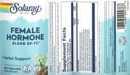 Label for Female Hormone Blend SP-7C