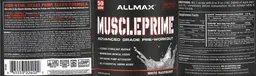 Label for MusclePrime White Raspberry