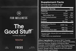 Label for The Good Stuff Mocha