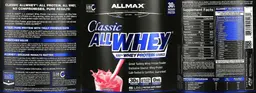 Label for Classic ALLWHEY Strawberry