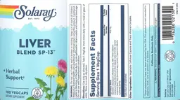 Label for Liver Blend SP-13