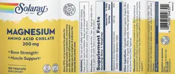 Label for Magnesium 200 mg