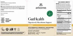 Label for GutHealth Ginger