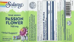 Label for Passion Flower 700 mg