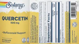 Label for Quercetin 500 mg