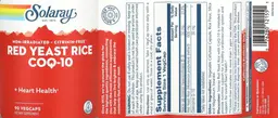 Label for Red Yeast Rice CoQ-10