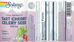 Label for Tart Cherry Celery Seed 620 mg